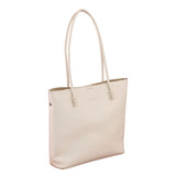 Beige Plain Shoulder Bag