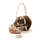 Beige Elegant Handbag with Inner Small Bag