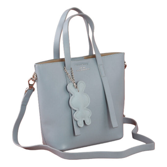 Light Blue Elegant Handbag with Inner Small Bag