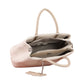 Beige Durable Handbag with Extra Handle