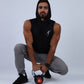 Black Sleeveless Breathable Hoodie