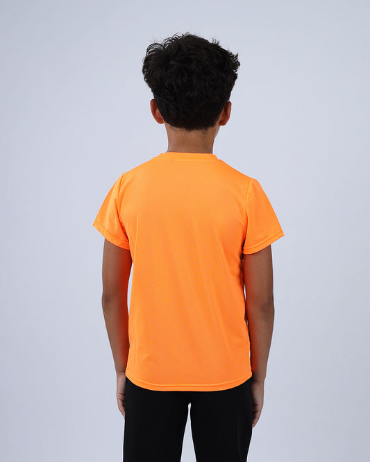 Orange Speed Training Sports T-Shirt for Boys