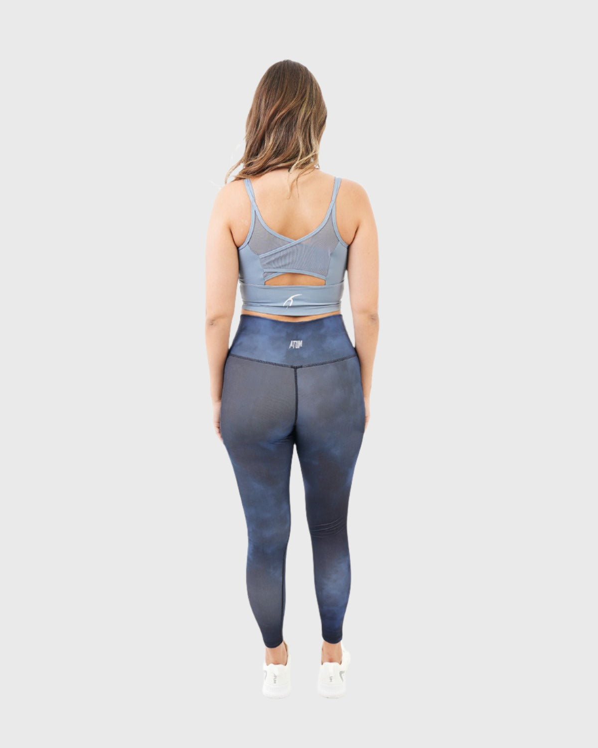 ATUM| Yoga Printed Women's Leggings - Navy