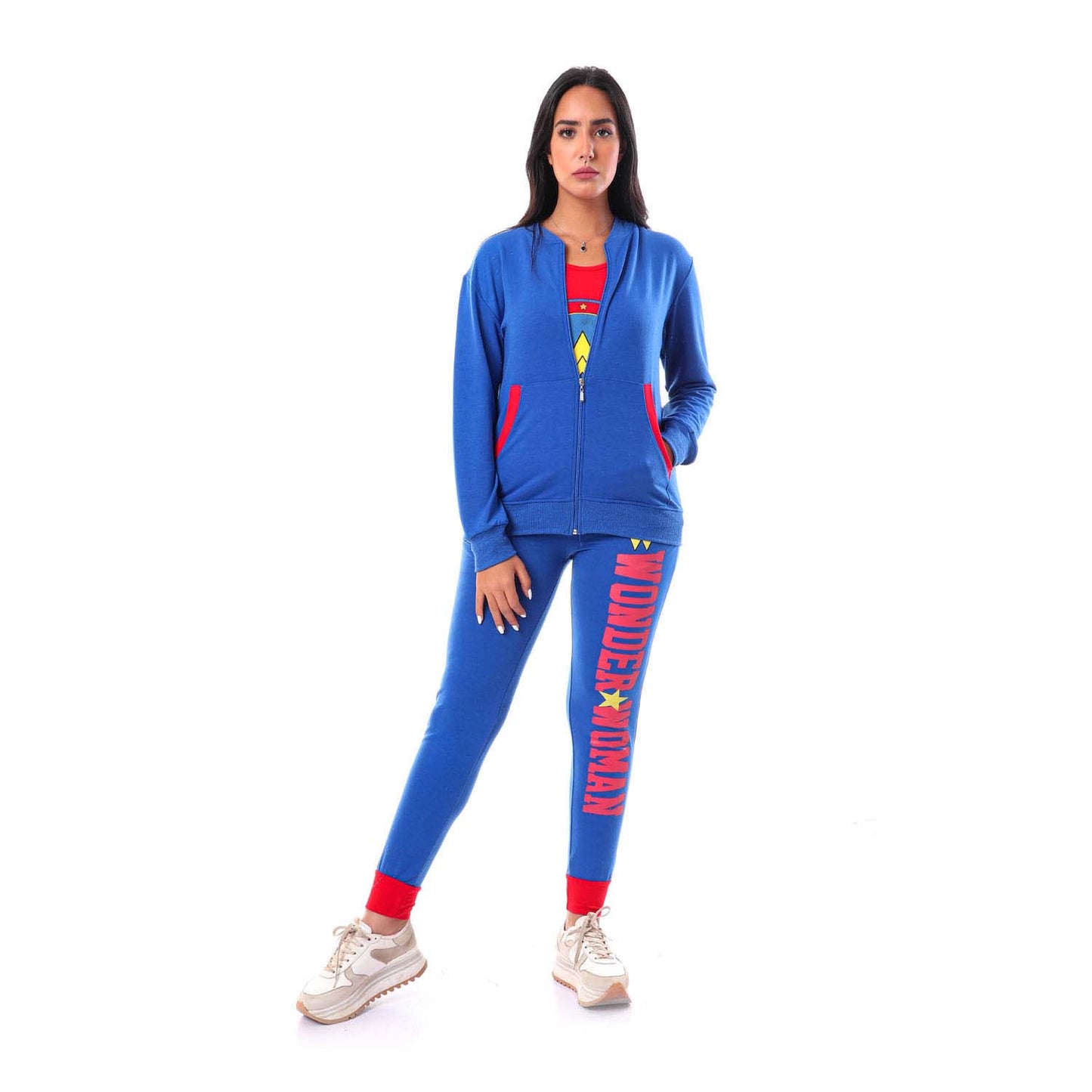Printed "Wonder Women" Pajama Set - بيجامة بطبعة واندر ومن
