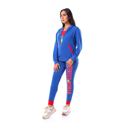 Printed "Wonder Women" Pajama Set - بيجامة بطبعة واندر ومن