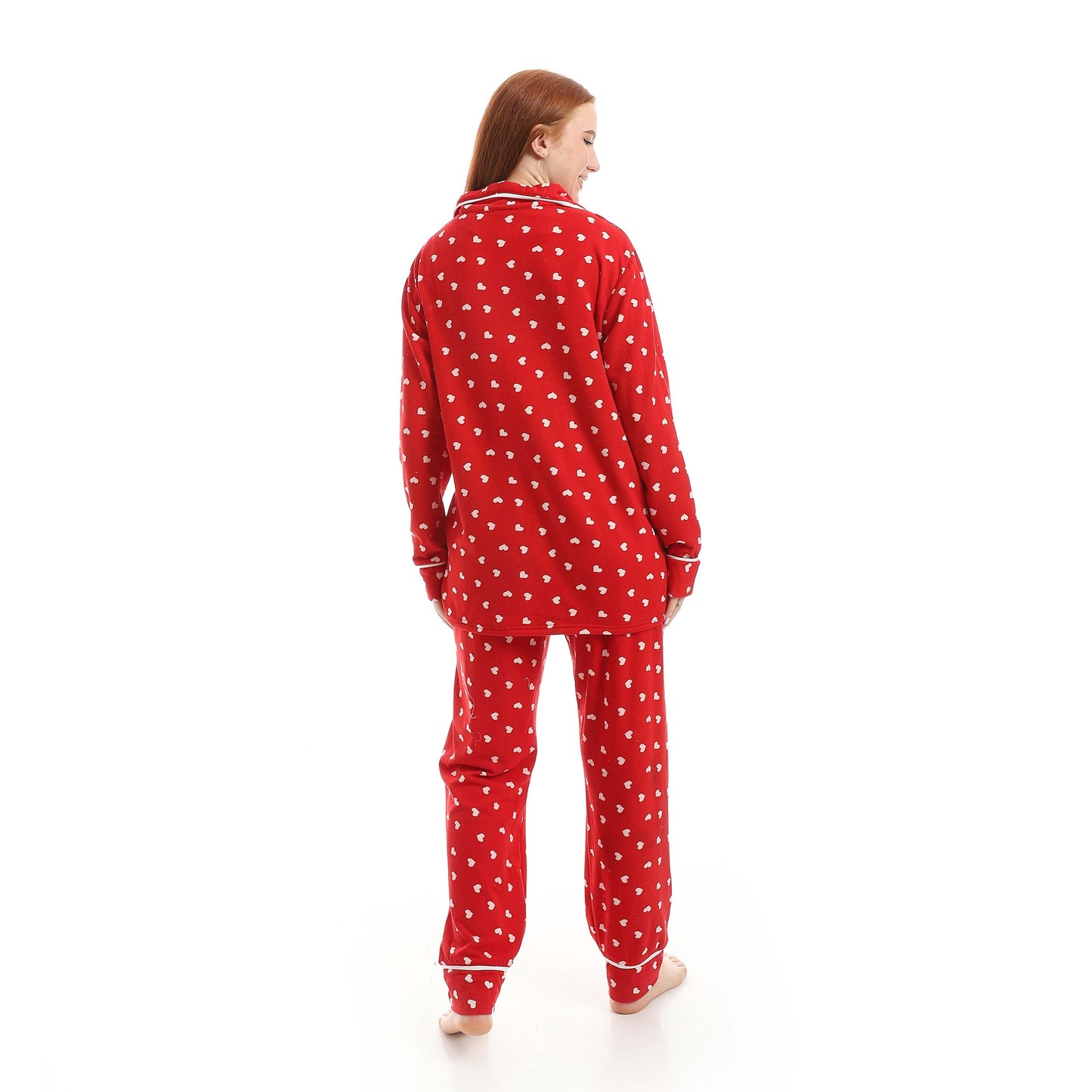 Red Classic Full Printed Pajama