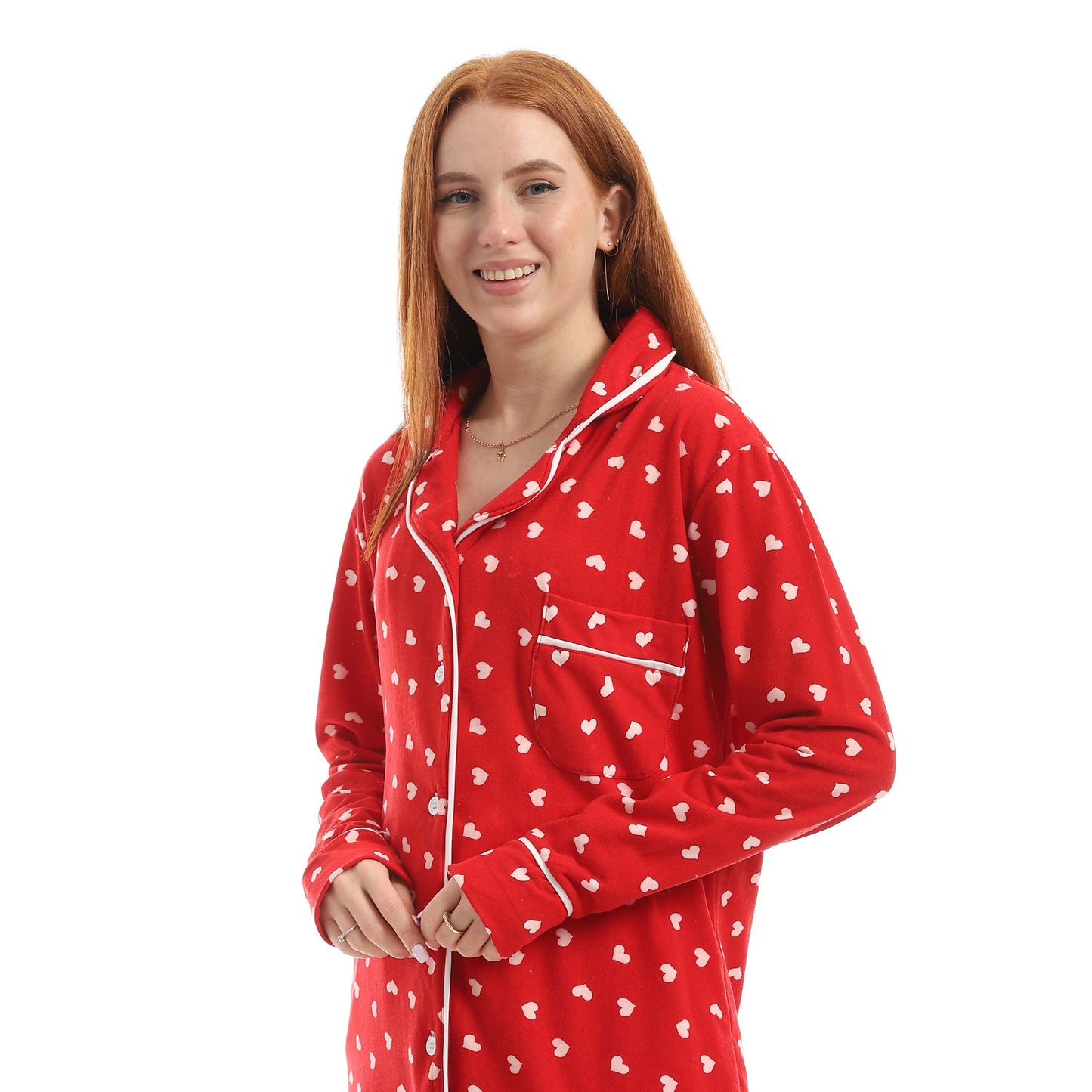 Red Classic Full Printed Pajama