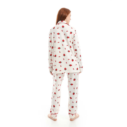 Classic Full Printed Strawberry Pajama