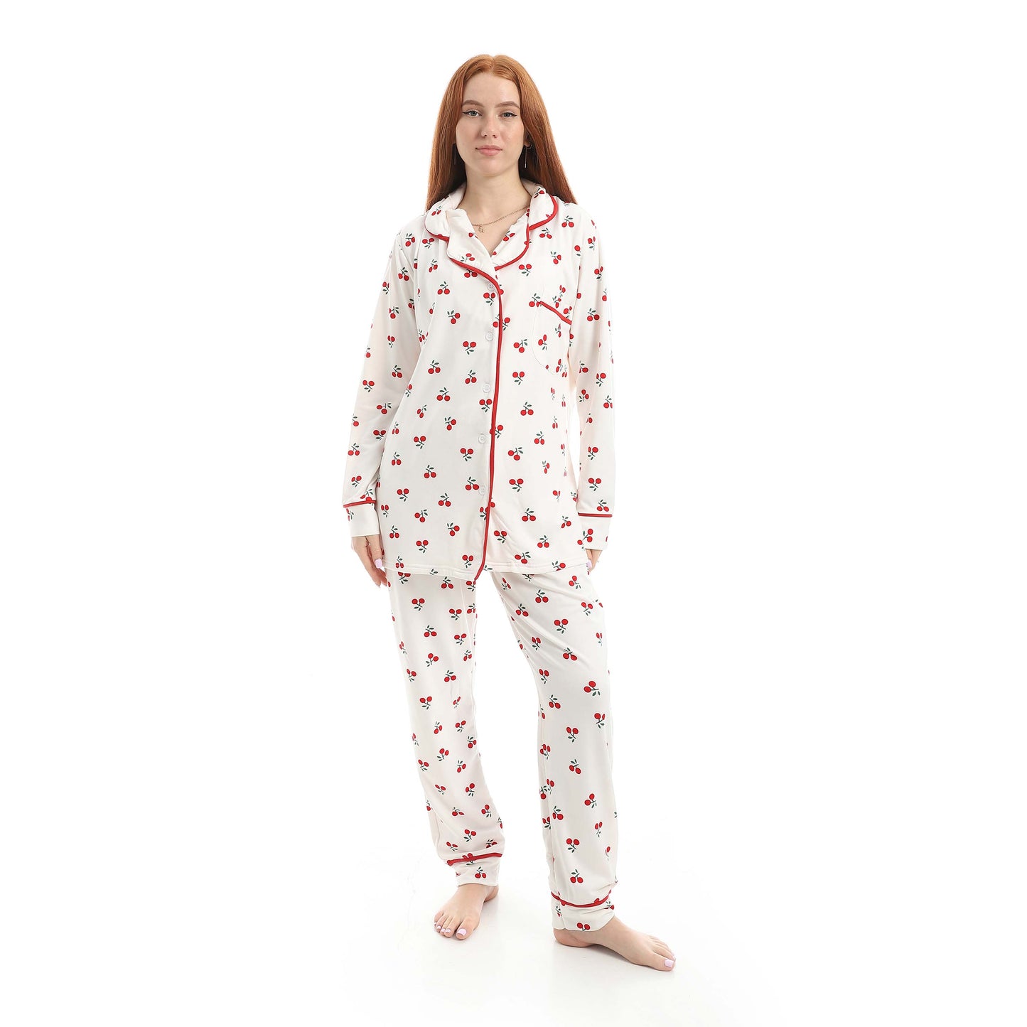 Classic Full Printed Cherry Pajama