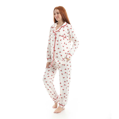 Classic Full Printed Cherry Pajama