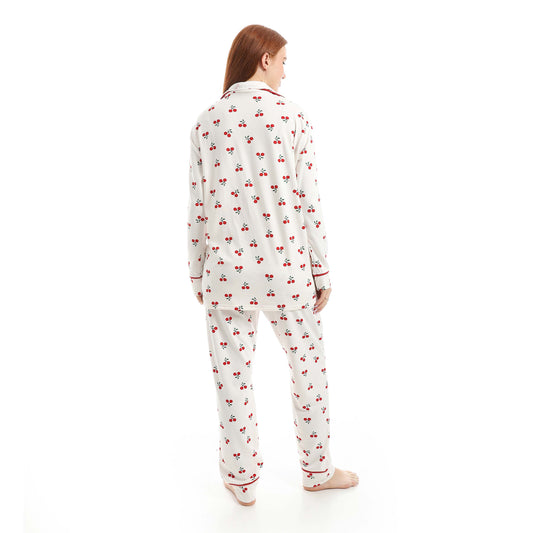 Classic Full Printed Cherry Pajama