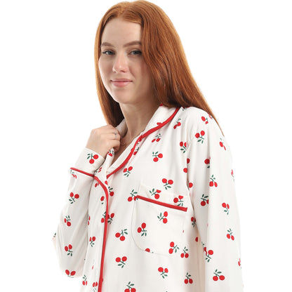 Classic Full Printed Cherry Pajama