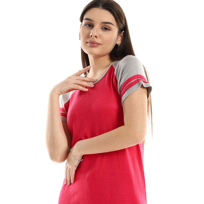 Short Sleeves Cotton Pajama Set - بيجامة قطن بأكمام قصيرة