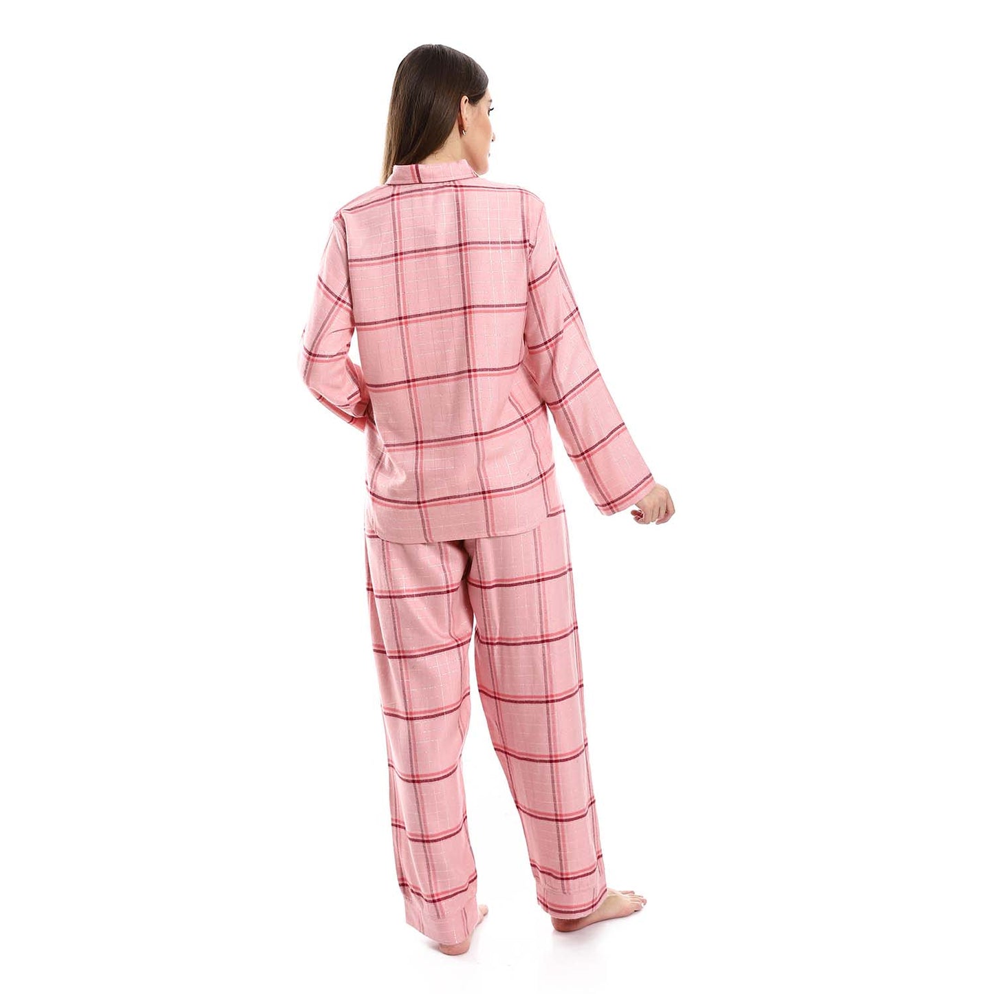 Classic Checkered Pajama Set - طقم بيجامة كاروهات كلاسيك