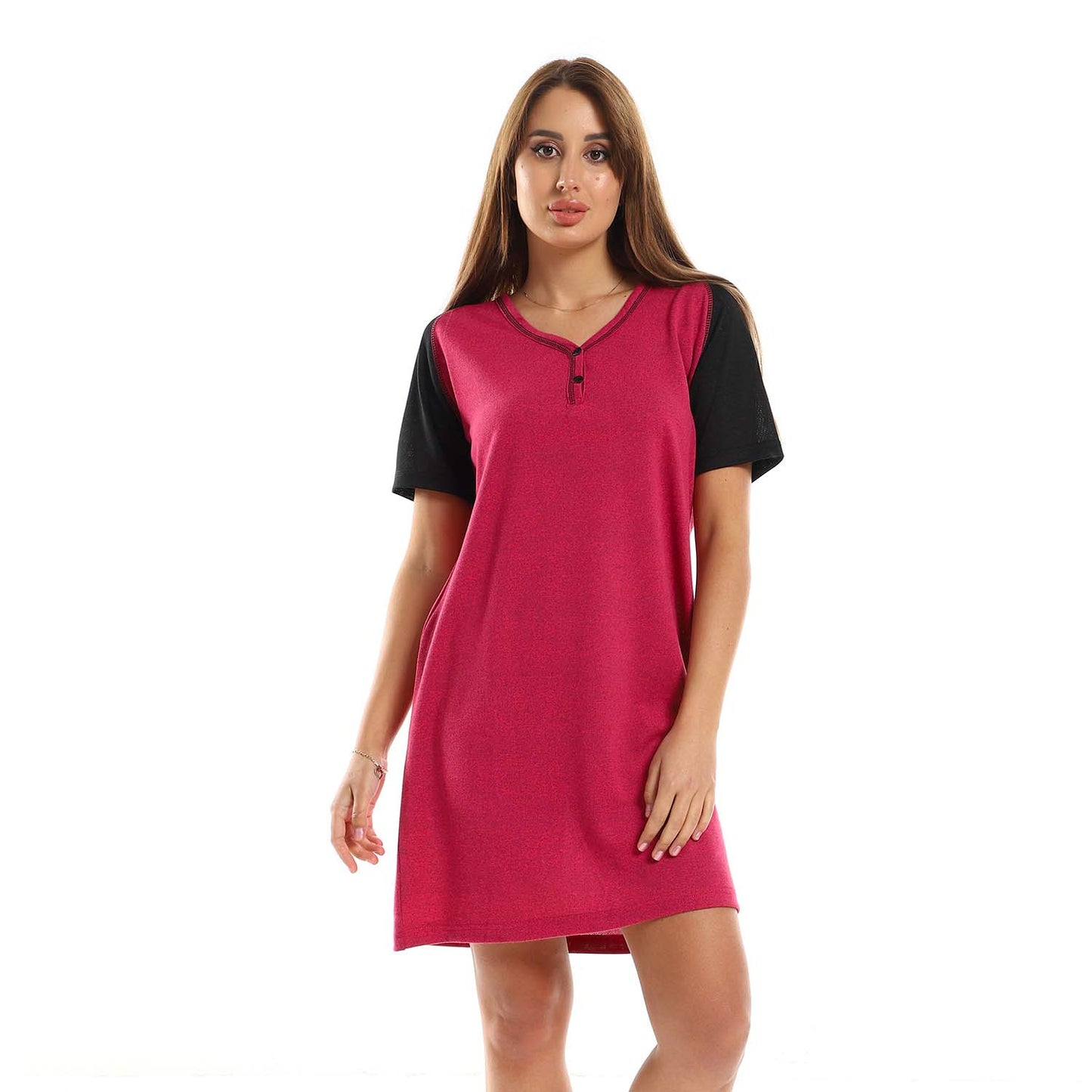 Plain Midi Sleepshirt - قميص نوم متوسط الطول سادة