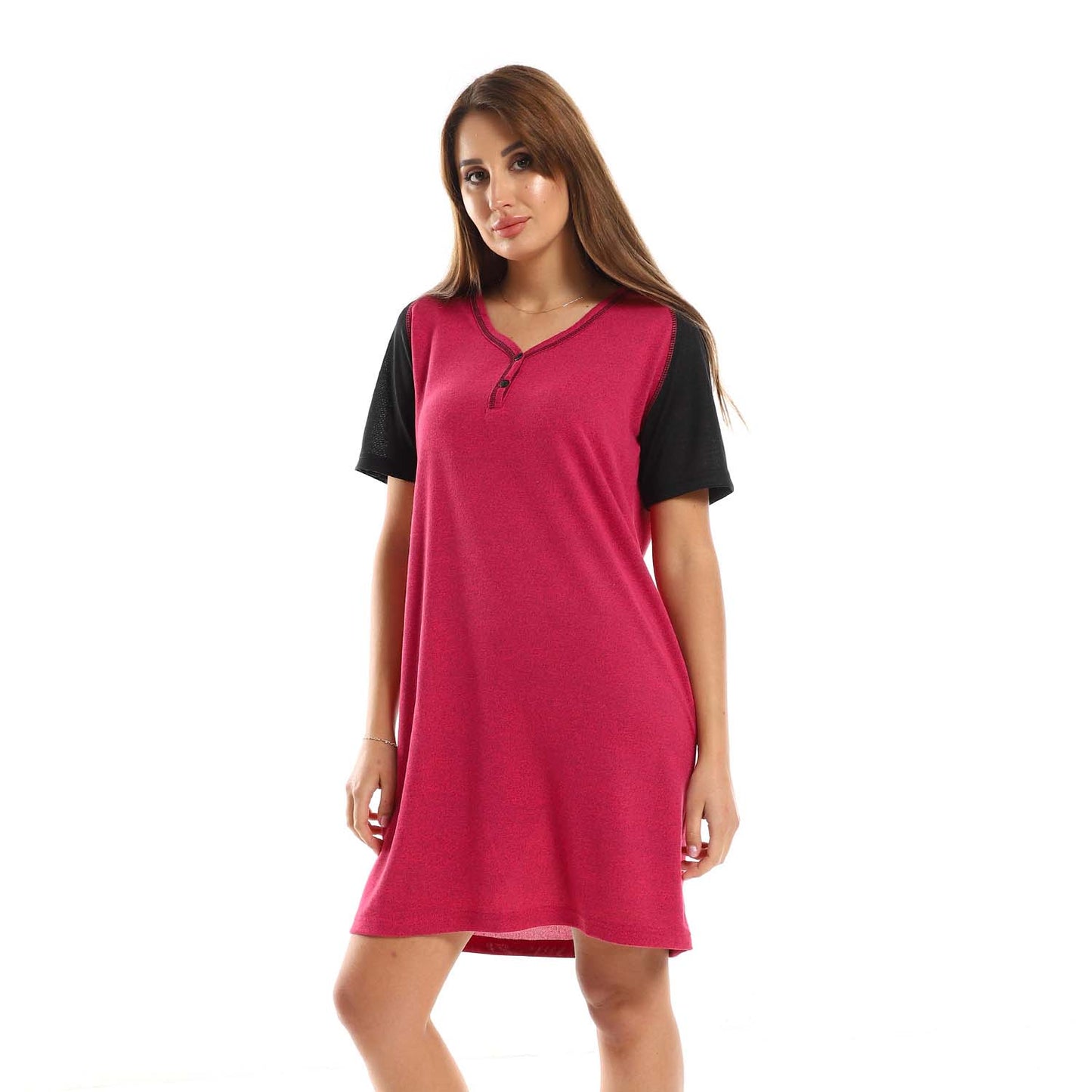 Plain Midi Sleepshirt - قميص نوم متوسط الطول سادة