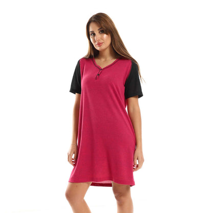 Plain Midi Sleepshirt - قميص نوم متوسط الطول سادة