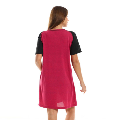 Plain Midi Sleepshirt - قميص نوم متوسط الطول سادة