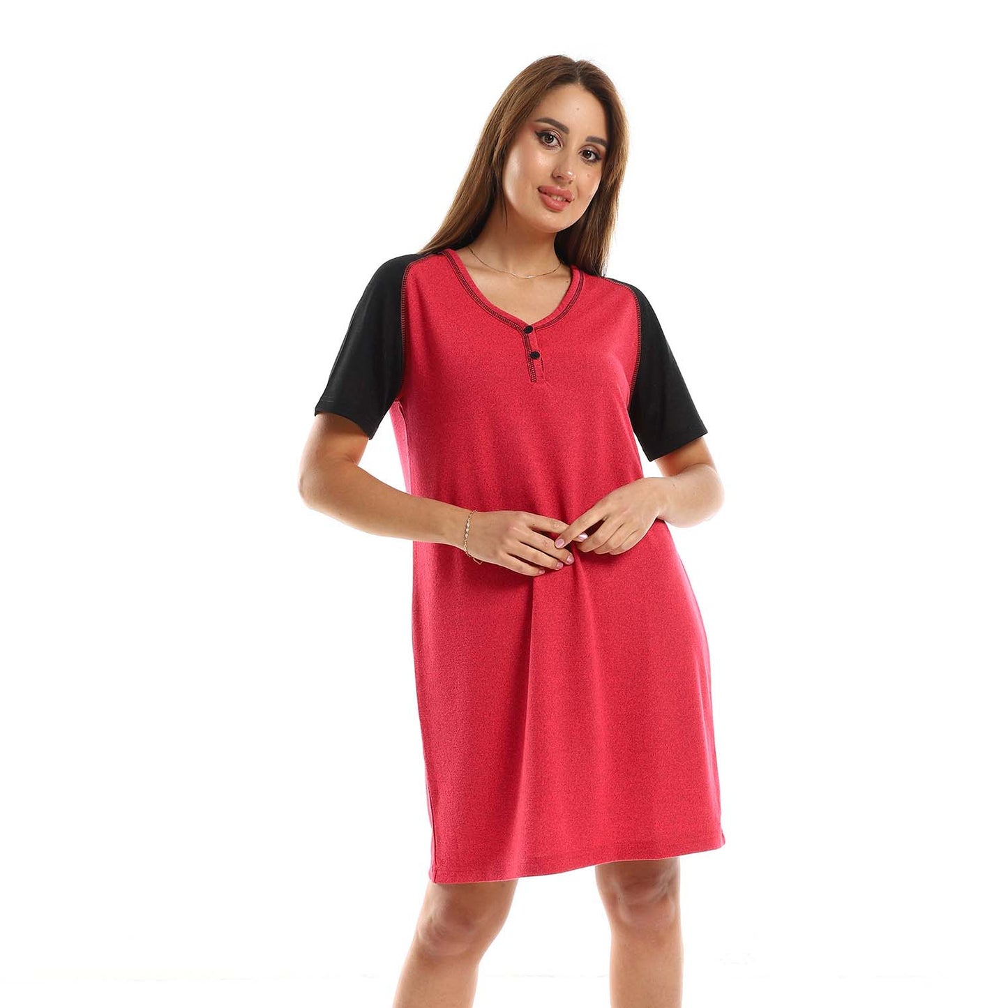 Plain Midi Sleepshirt - قميص نوم متوسط الطول سادة