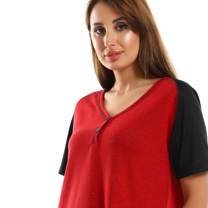 Plain Midi Sleepshirt - قميص نوم متوسط الطول سادة