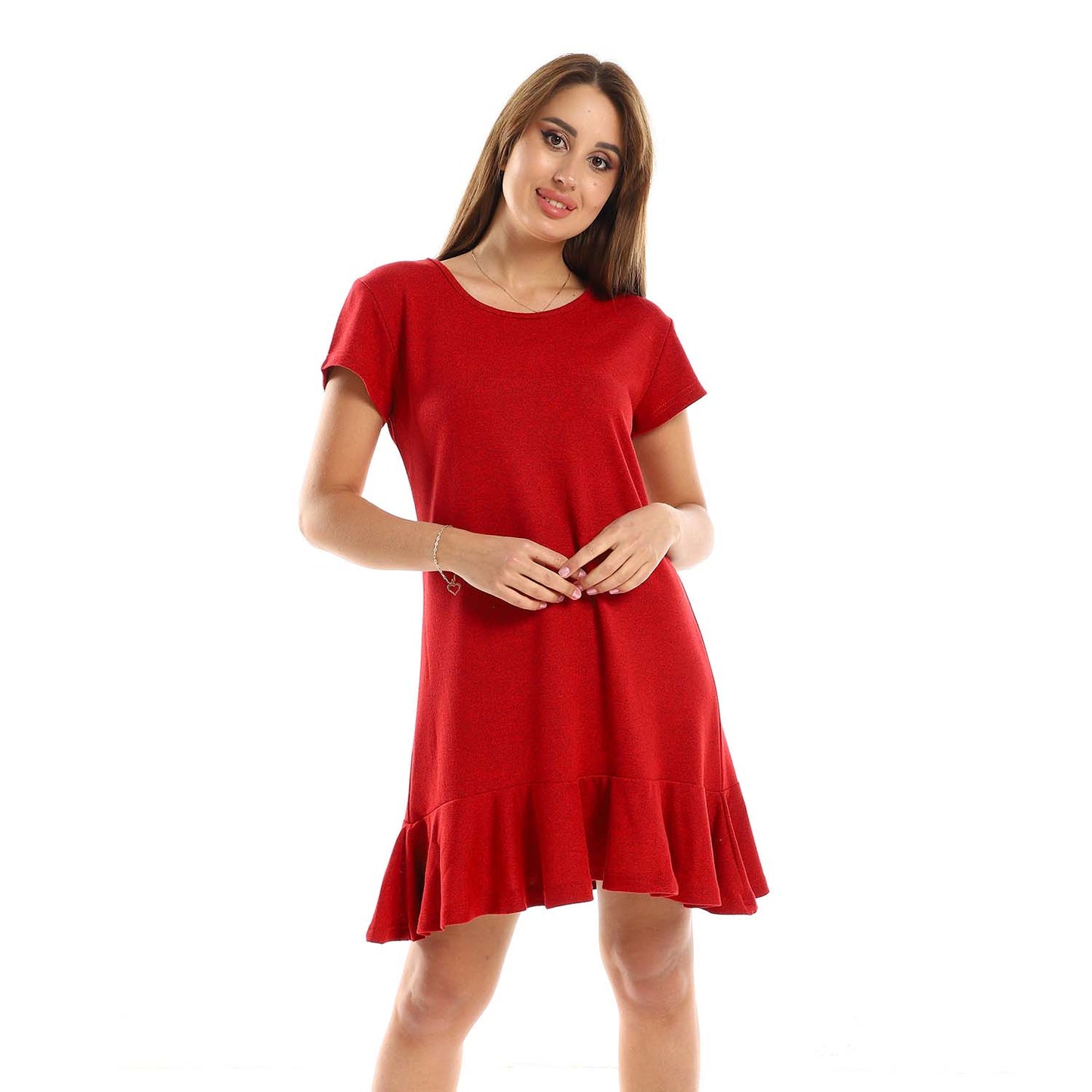 Ruffle Trim Sleepshirt -قميص نوم بنهاية كرانيش