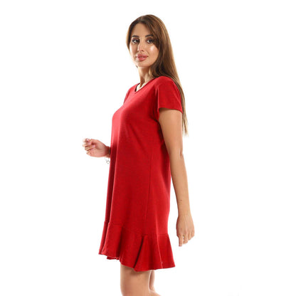Ruffle Trim Sleepshirt -قميص نوم بنهاية كرانيش