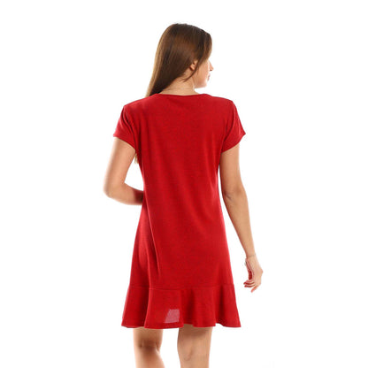Ruffle Trim Sleepshirt -قميص نوم بنهاية كرانيش