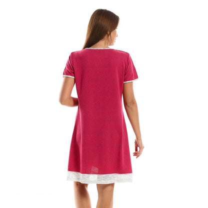 Chest Ribbon Sleepshirt - قميص نوم بفيونكة على الصدر