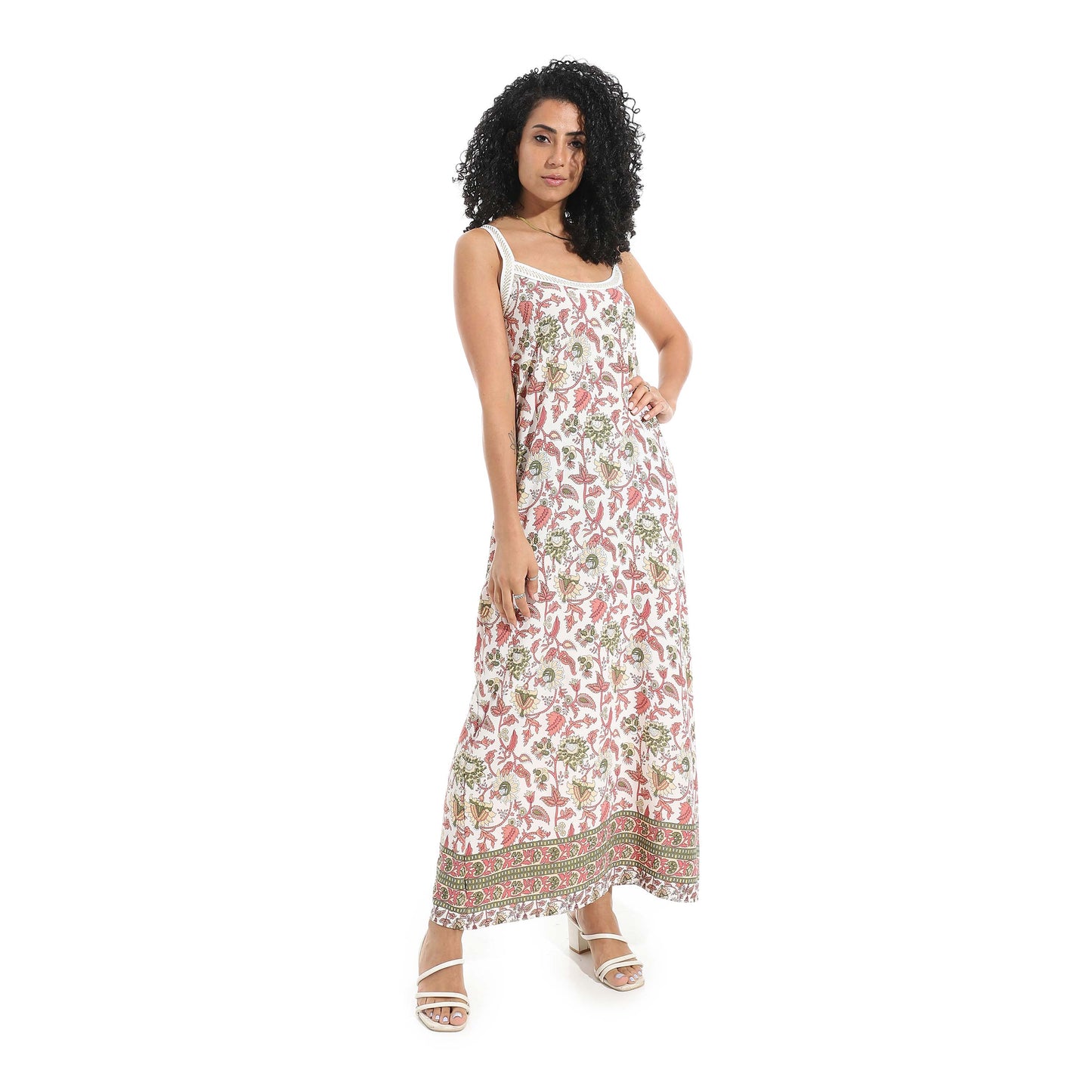 Halter Neck Printed Nightgown - قميص نوم مطبوع