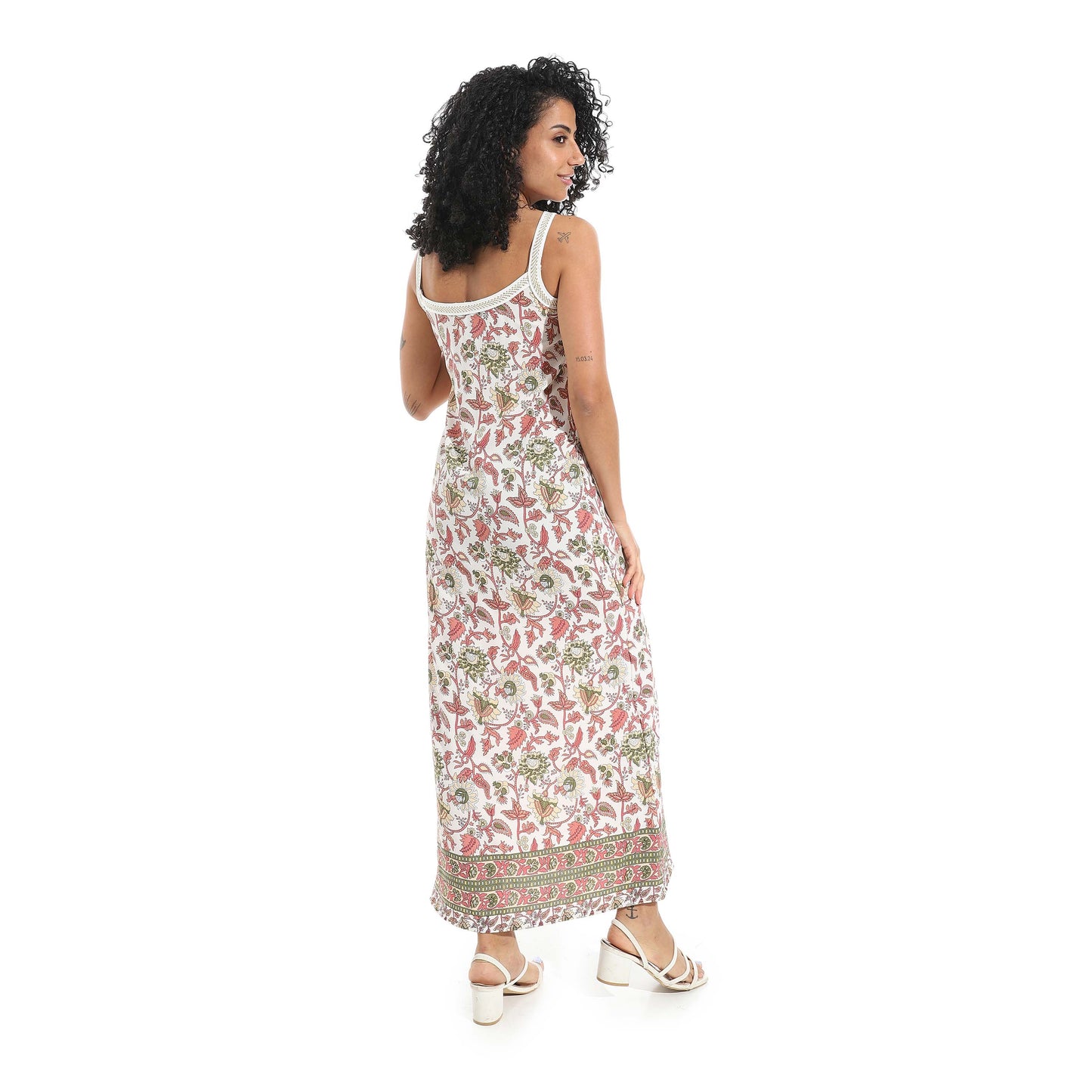 Halter Neck Printed Nightgown - قميص نوم مطبوع