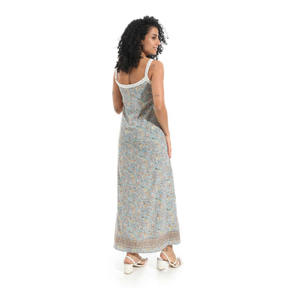 Halter Neck Printed Nightgown - قميص نوم مطبوع