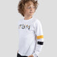 White Long-Sleeves Training T-shirt for Boys