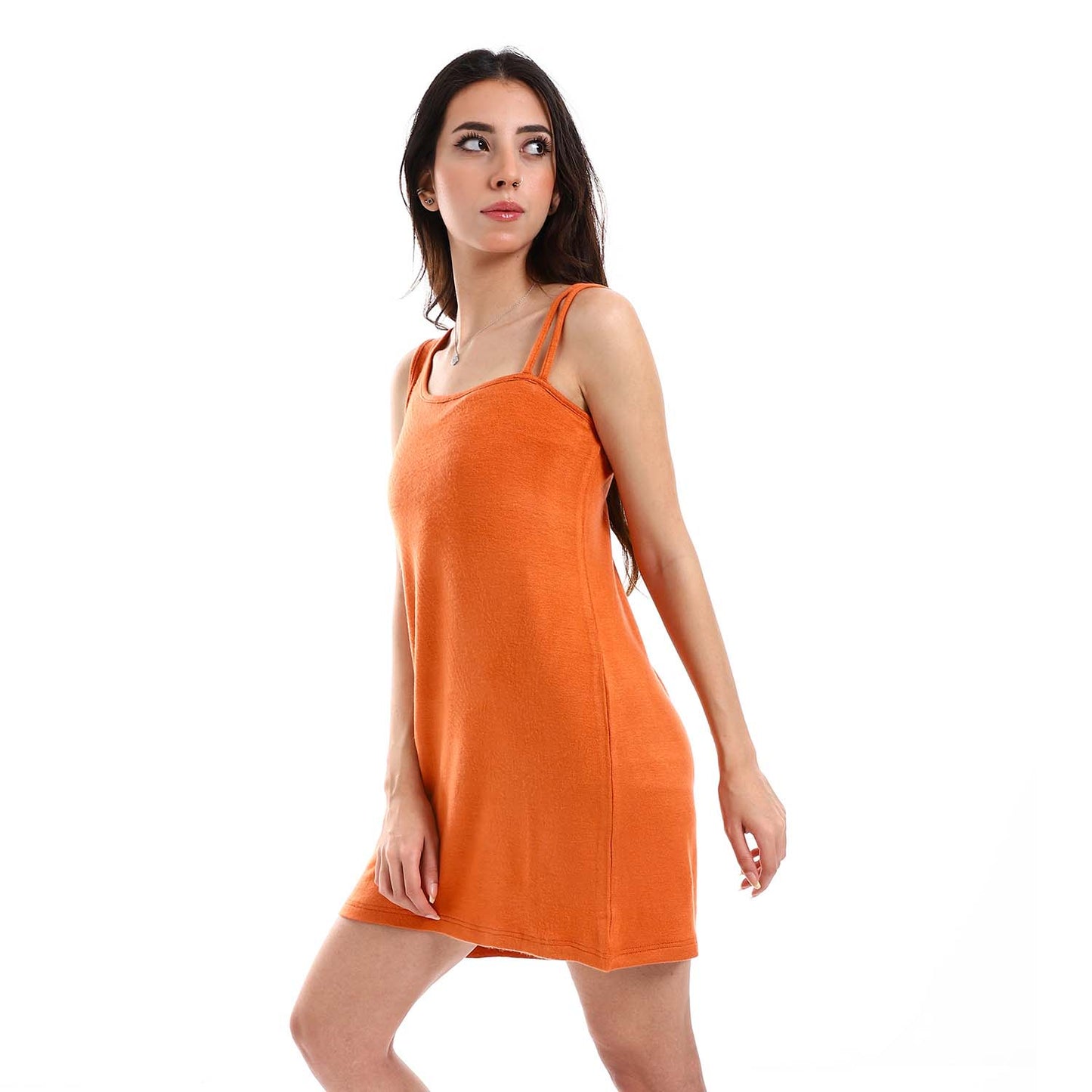 Different Straps Short Sleepshirt - قميص نوم بحمالات مختلفة