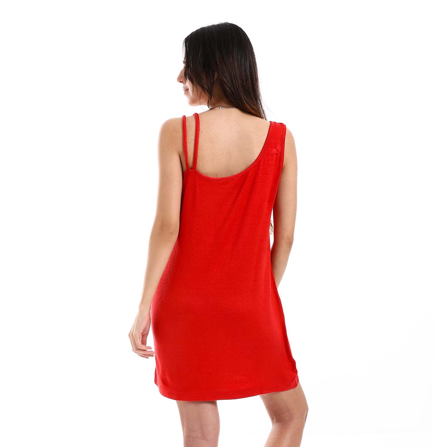 Different Straps Short Sleepshirt - قميص نوم بحمالات مختلفة