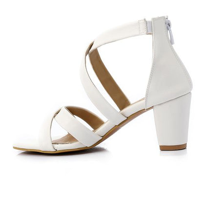 Cross High Heel Sandal
