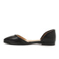 Xo Style Flocked Leather Ballerina