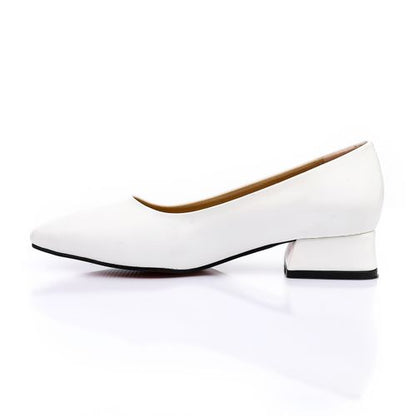 Classic Solid Heeled Shoes