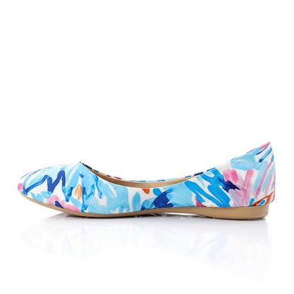 Colorful Velvet Flat Shoes
