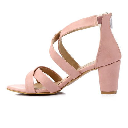 Cross High Heel Sandal