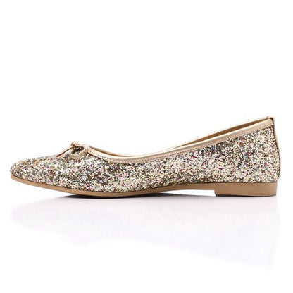 Gold Glitter Shiny Ballerina