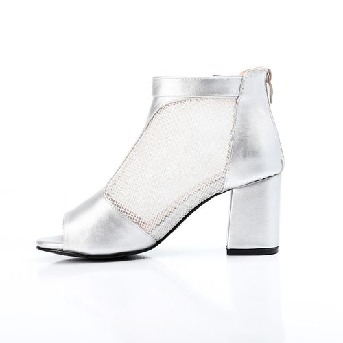 Silver Side Mesh Sandal