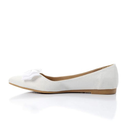 Classic Upper Bow Velvet Ballerina