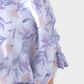 Lavender V-Neck Printed Blouse