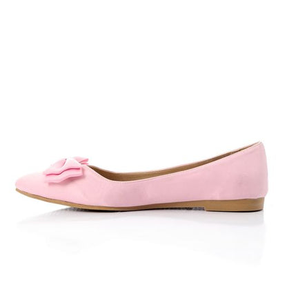 Classic Upper Bow Velvet Ballerina