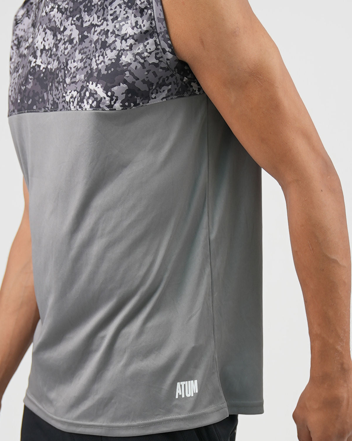 ATUM| Hi-Dri Cut-Off Men's Tank - Gray