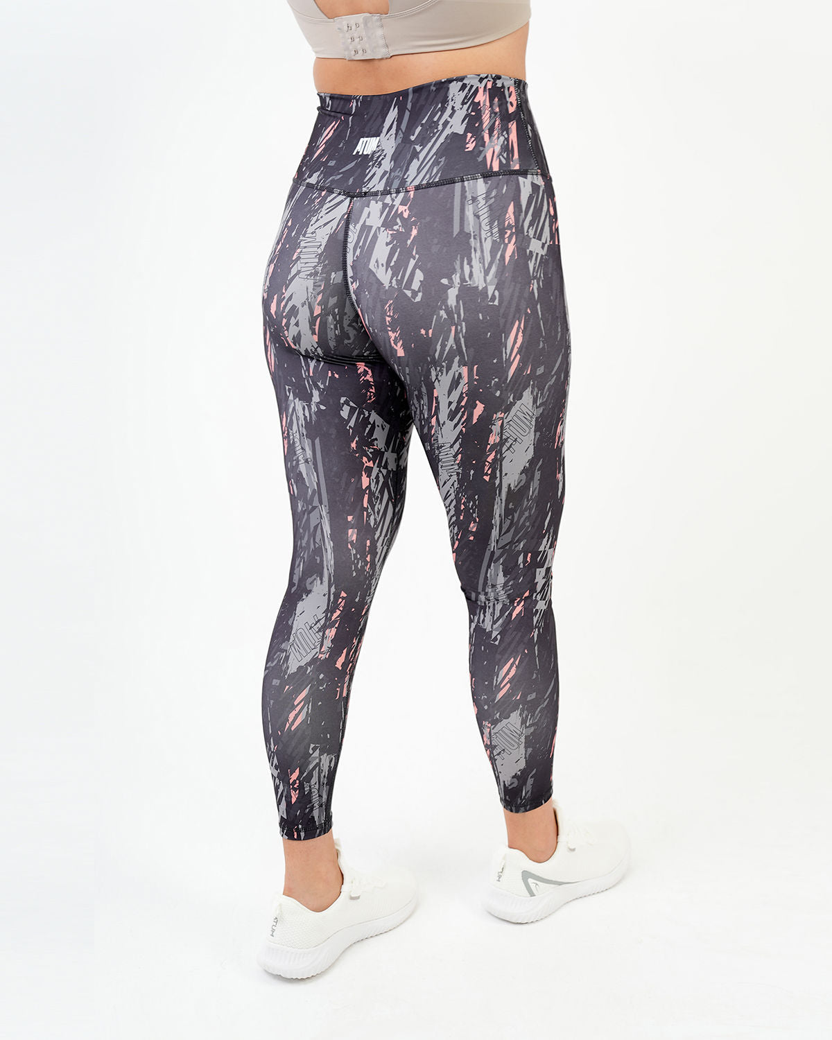 ATUM| Marble Printed Women's Leggings - Gray