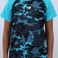 Turquoise Army Training Sports T-Shirt for Teen Boys