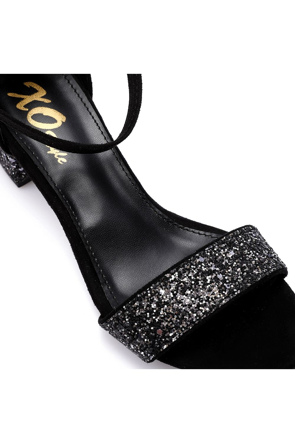 XO Style Glittery Heeled Sandals 3 cm