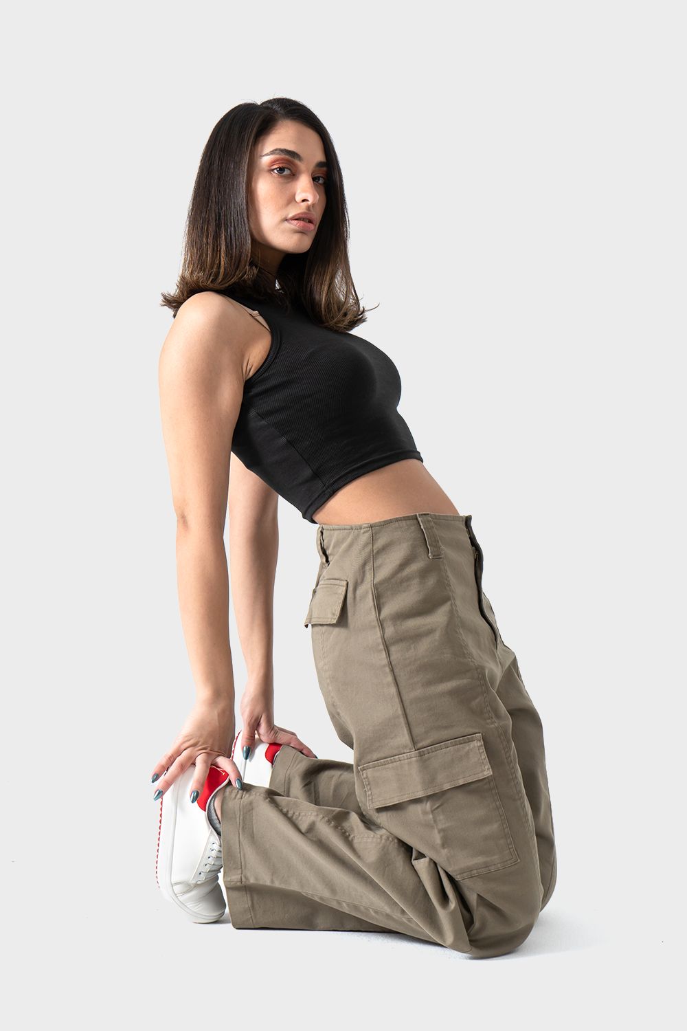 Okoye Olive Cargo Pants