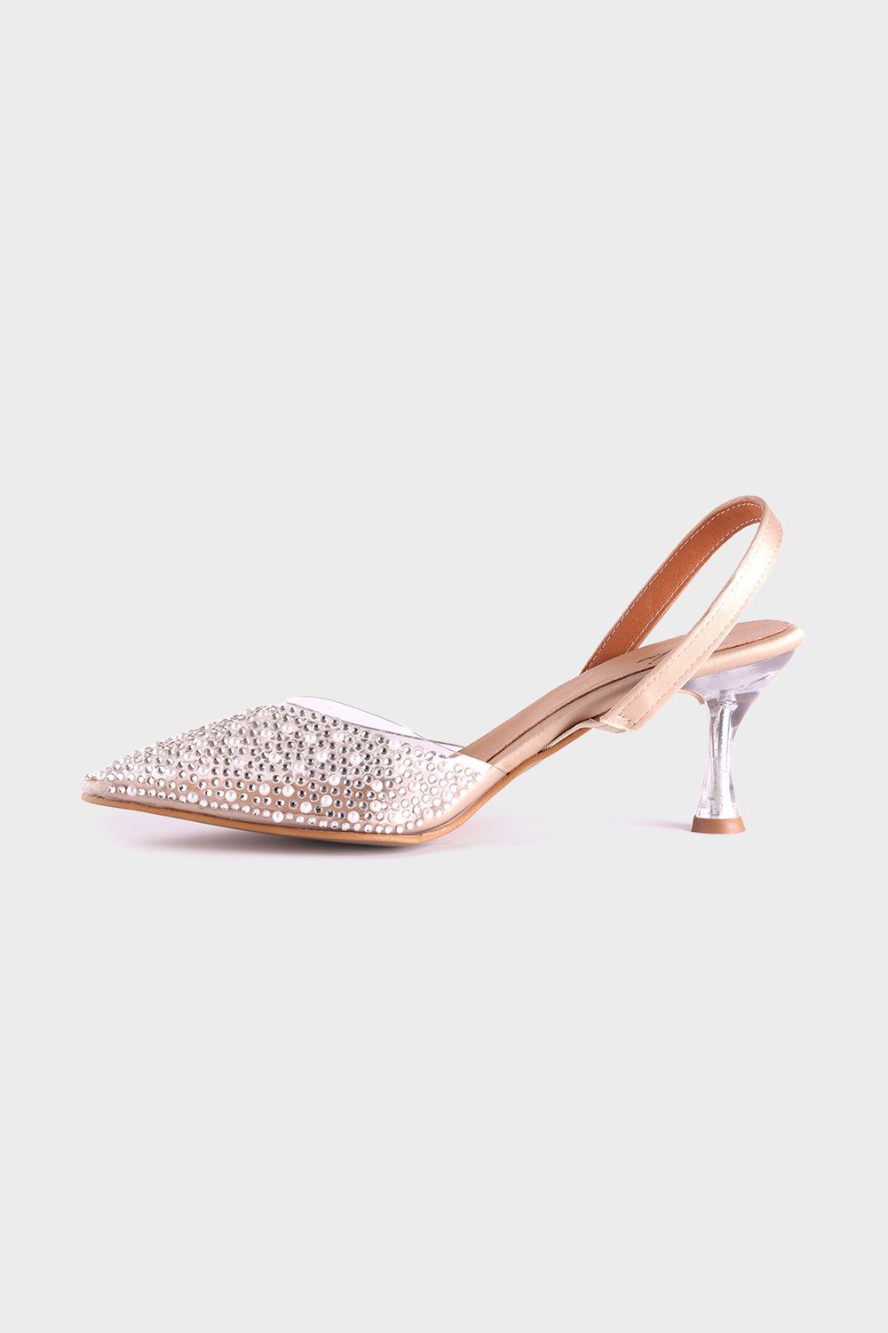 Mr.Joe Studded Transparent Soiree Shoes